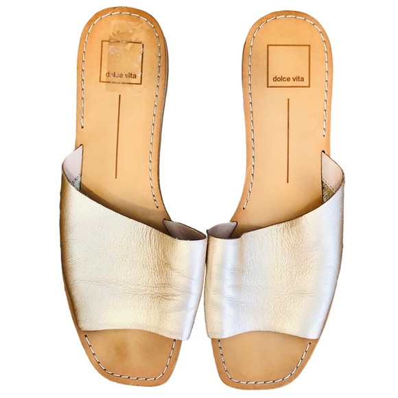 🌈 6/$60, Dolce Vita Rose Gold Sandal, Size 10 - Picture 5 of 9